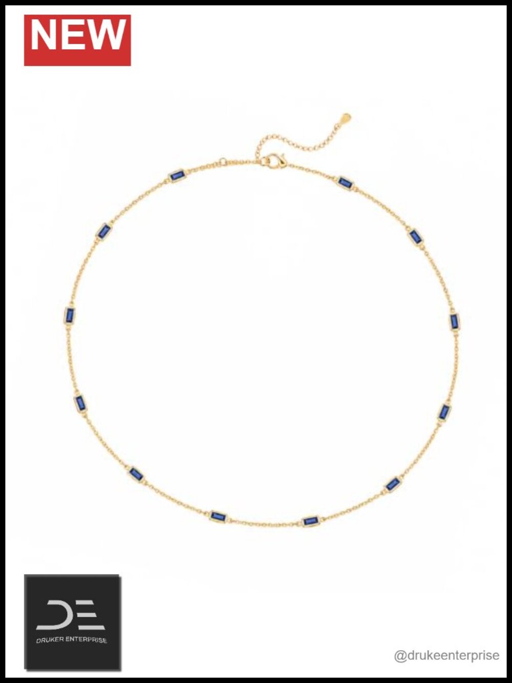 14K Gold Plated Birthstone Necklace for Women Anniversary Gift Adjustable